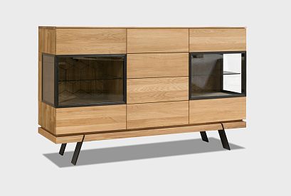 Тумба-бар "Этна"; с декором; дуб натуральный