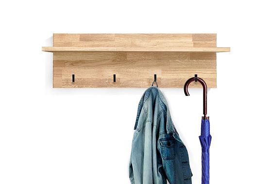 Вешалка настенная "Арт" массив дуба 9