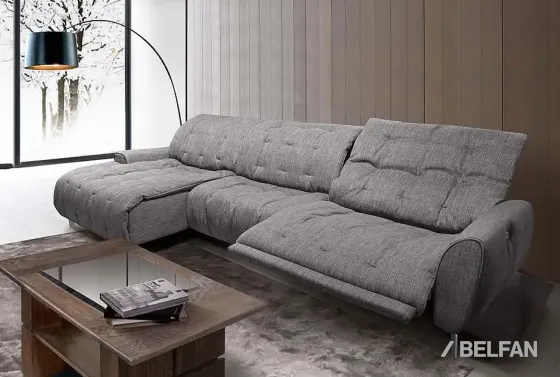 Диван с оттоманкой ГРЕЙ-2 #1