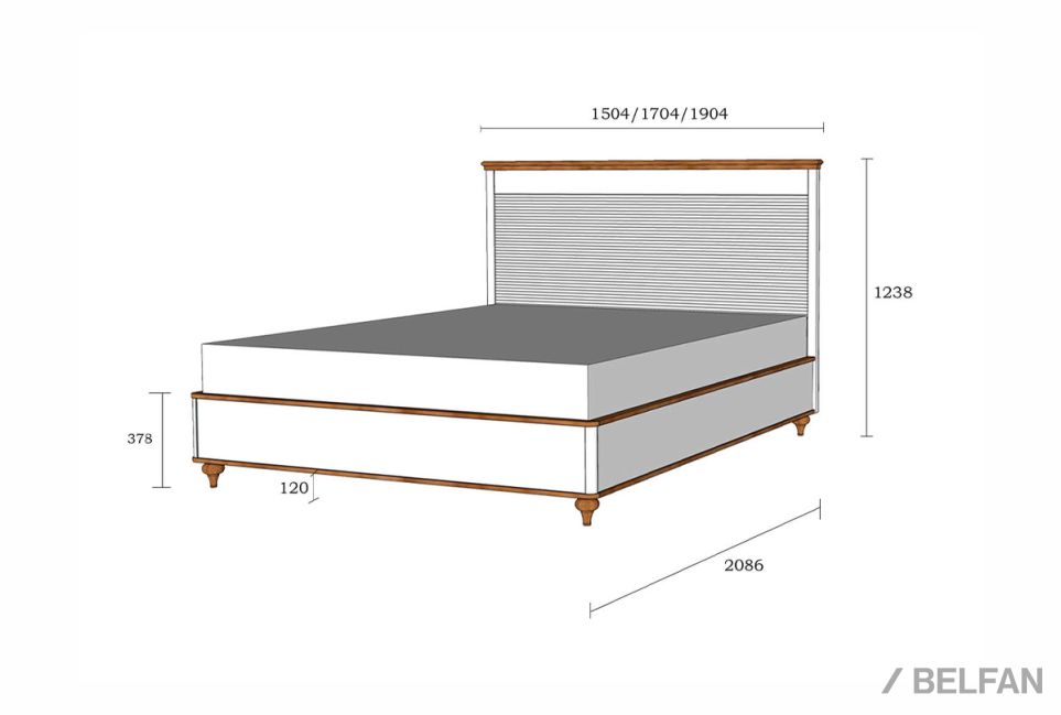 Кровать "Рандеву" массив сосны 5