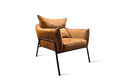 "Купер" кресло; нераскл.; 12; металл черный; Mega 110(38561); (гр. 1/МТХ)