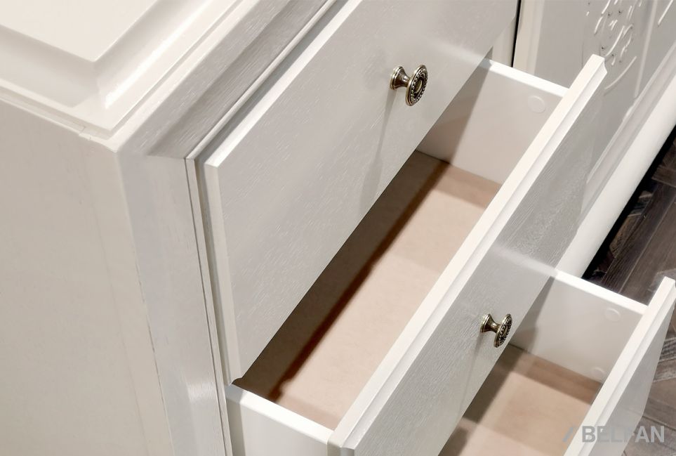 Тумба "Соната" 4 (с ящиками) массив и шпон дуба 5