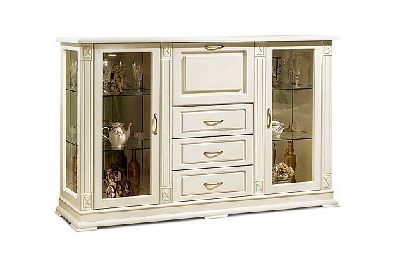 Тумба "Верди Люкс 3/3з" массив и шпон дуба 4