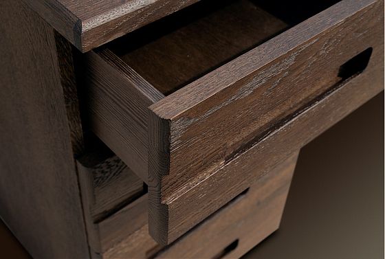 Стол письменный "Хедмарк" 160 (2 тумбы) массив и шпон дуба 4