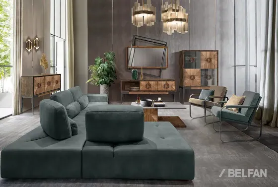 БАКСТЕР угловой диван с оттоманкой #4