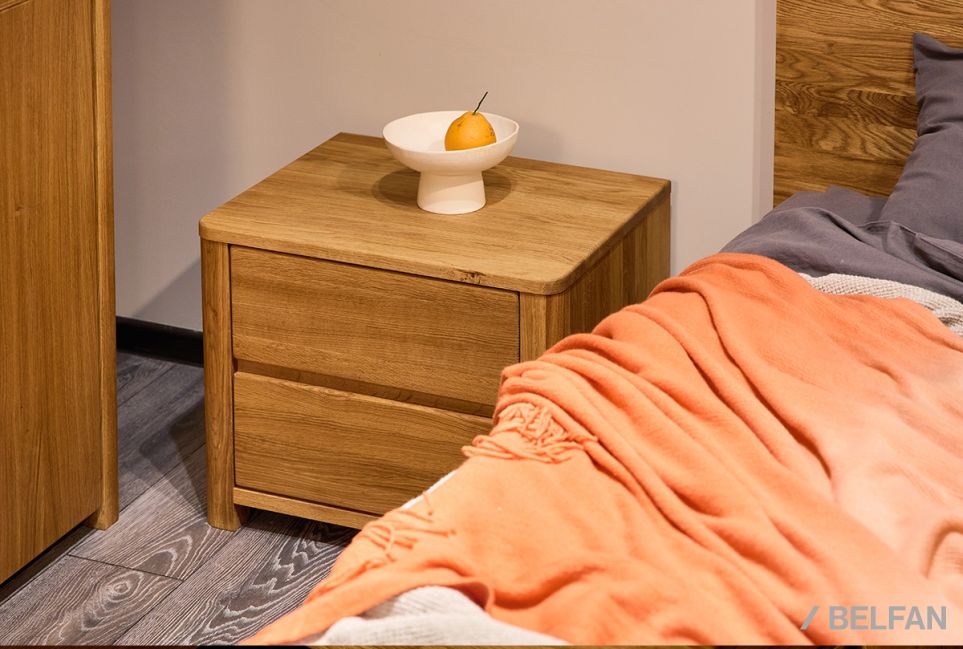 Тумба прикроватная "Норд" массив дуба 7