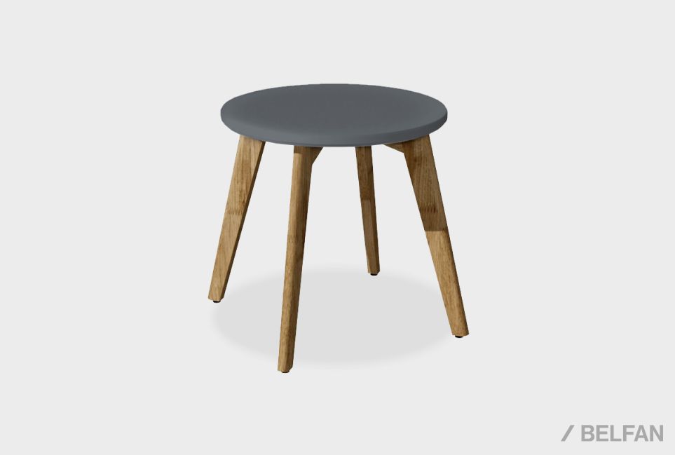 Стол журнальный "Уоллстрит" круглый 263 массив дуба, МДФ 1