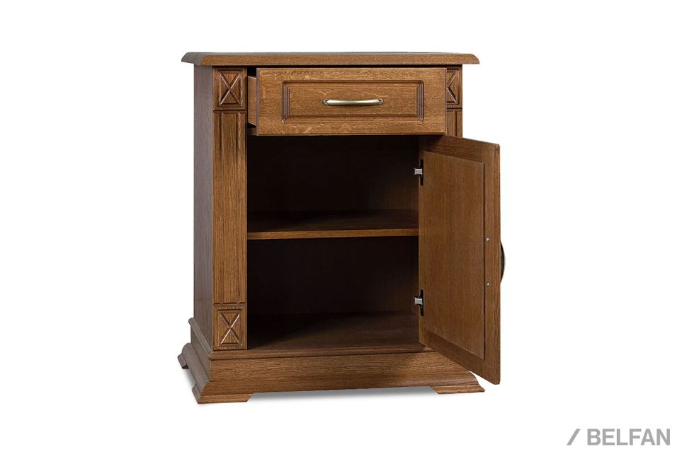 Тумба 1-но дв. "Верди Люкс 1" массив и шпон дуба 2