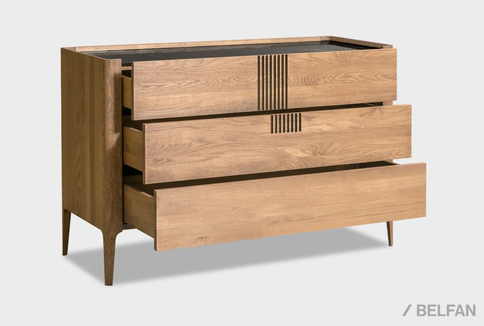 Комод "Бергамо" 3 массив дуба 4