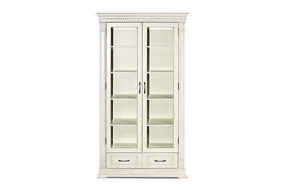 Шкаф для книг "Верди Люкс 2/1" массив и шпон дуба 4