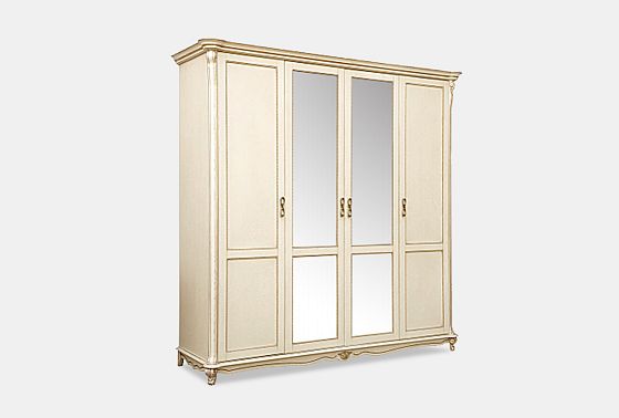 Шкаф 4-х дв. "Алези" массив и шпон дуба 2