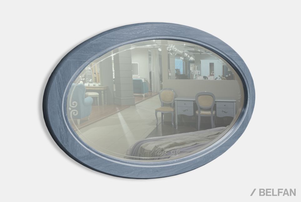 Зеркало "Катрин" массив и шпон дуба 1