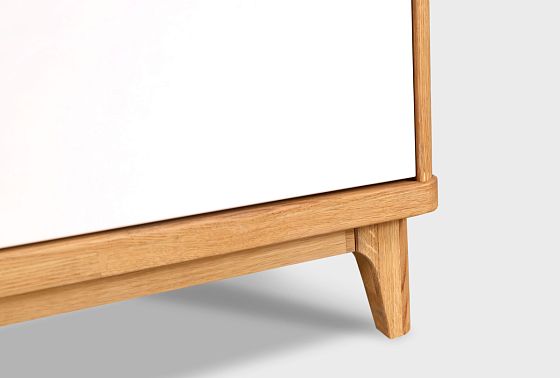 Комод "Уоллстрит" 5 (высокий) массив дуба, МДФ 7