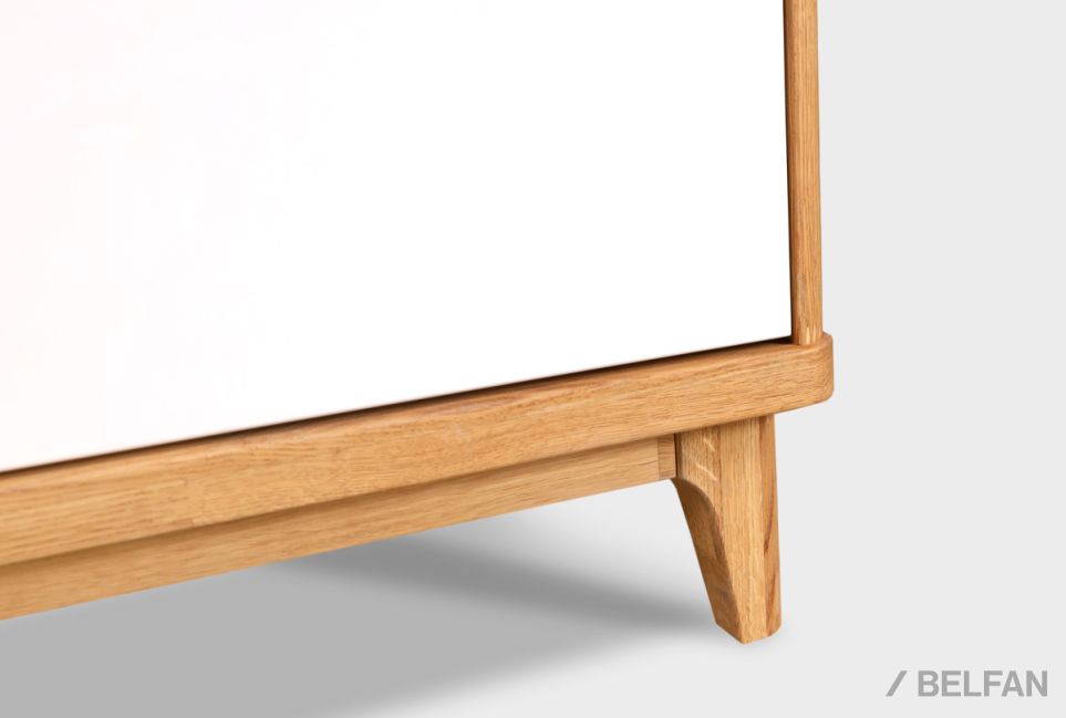 Комод "Уоллстрит" 5 (высокий) массив дуба, МДФ 4