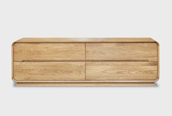 Тумба под ТВ "Монблан" 180 массив дуба 5