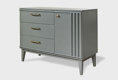 Комод "Чикаго" (3 ящика); *ВМФ-1769; платина