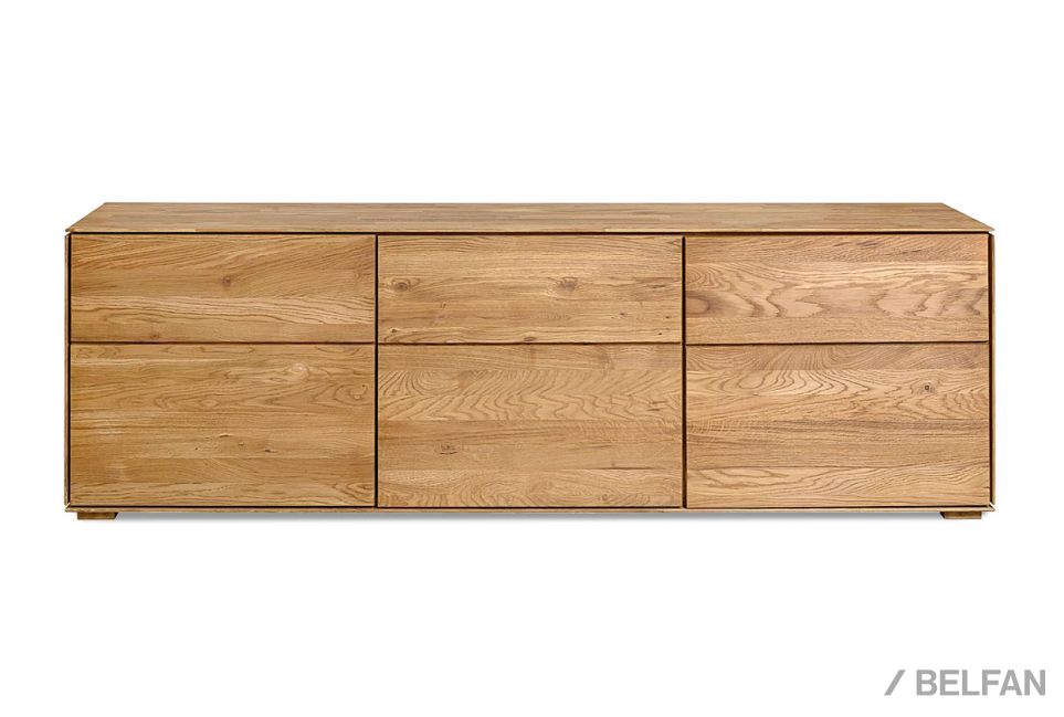 Тумба "Гринвуд" 3 (низкая) массив дуба 11