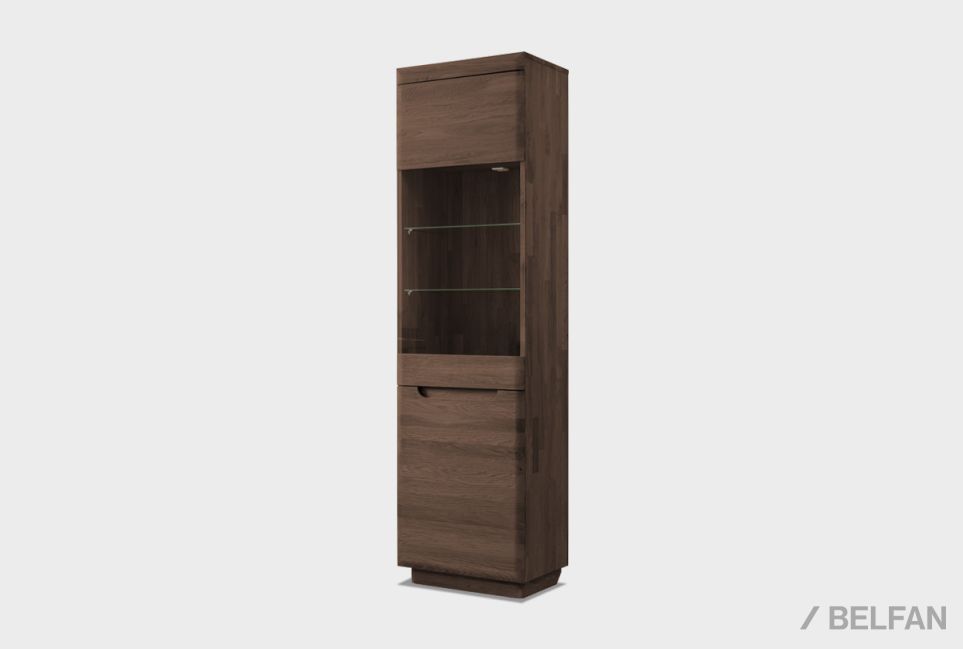 Витрина 1-но дверная "Бремен" (левая) массив дуба 10