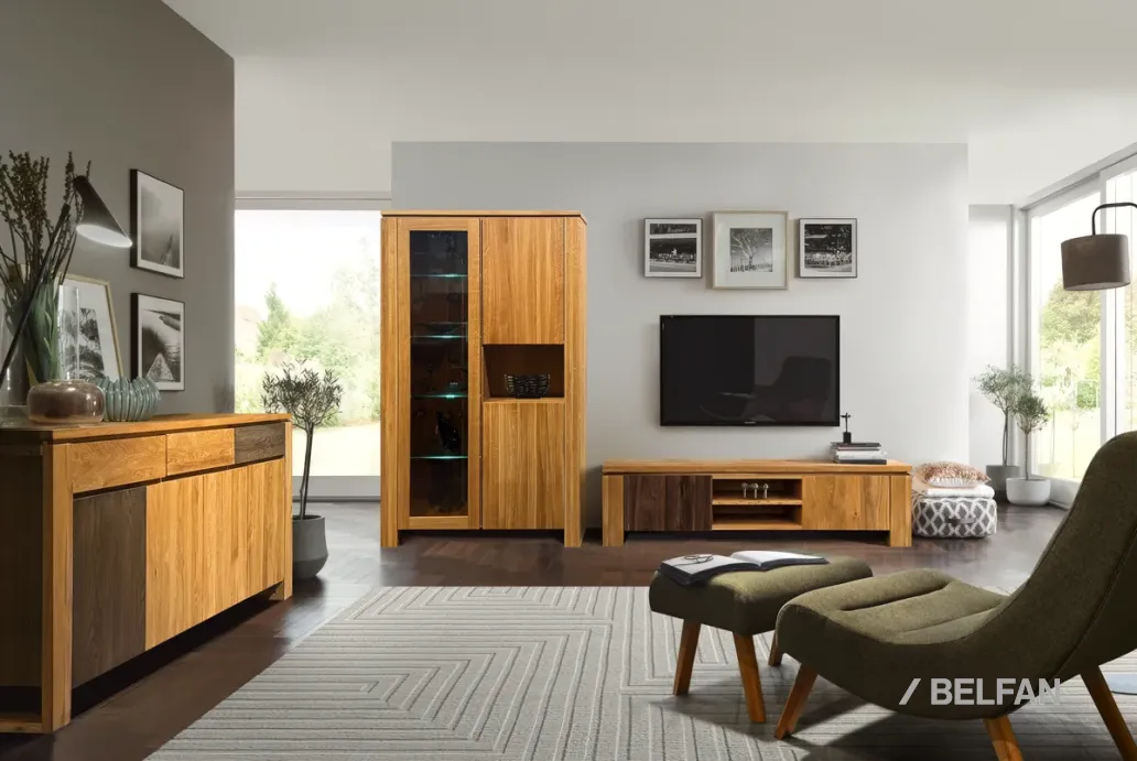 Гостиная «Берген» #18 бейц-масло, графит