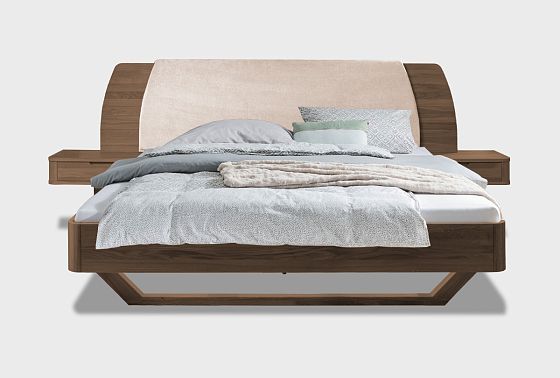 Кровать "Монблан" (с прикроватными тумбами) массив дуба 8