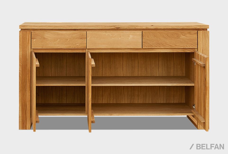 Тумба "Берген" В-33 массив и шпон дуба 8