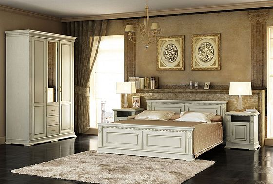 Кровать "Верди Люкс" (высокое изножье) массив и шпон дуба 5