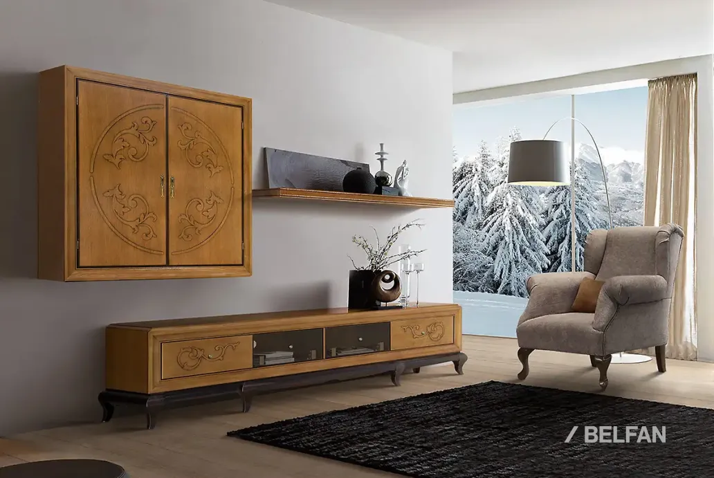 Гостиная «Соната» #14 коньяк с тёмной патиной + горький шоколад