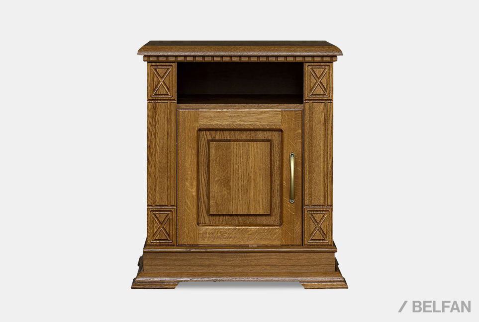 Тумба прикроватная "Верди Люкс" массив и шпон дуба 1