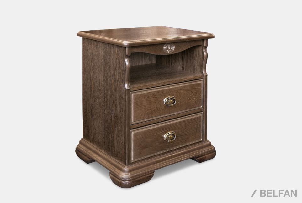 Тумба прикроватная "Лика" массив и шпон дуба 1