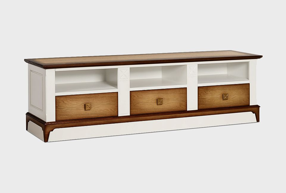 Тумба под ТВ «Бриансон»; жемчуг+дуб