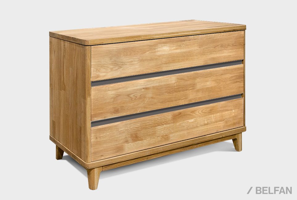 Комод "Уоллстрит" 3 массив дуба, МДФ 1