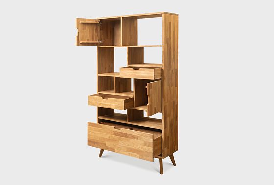 Стеллаж "Ирвинг" 3 массив дуба 3