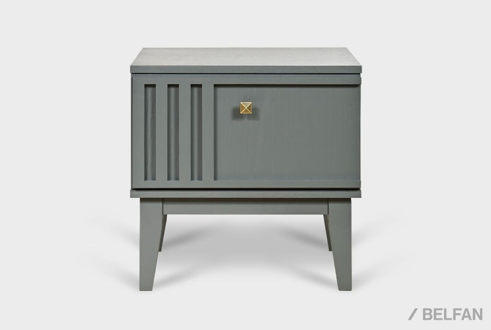 Тумба прикроватная "Чикаго" (левая) массив и шпон дуба 2