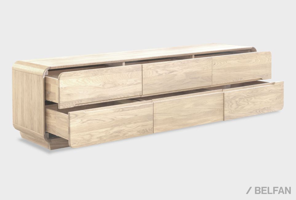 Тумба под ТВ "Монблан" 200 массив дуба 3