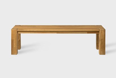 Скамья "Берген" П-03 (сечение опор 70х70); 1600; бейц масло