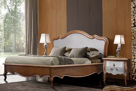 Кровать "Трио" (низкое изножье) массив и шпон дуба 4