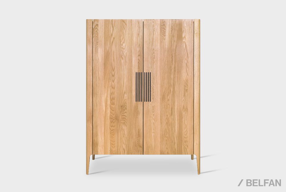 Тумба высокая "Бергамо" массив дуба 1