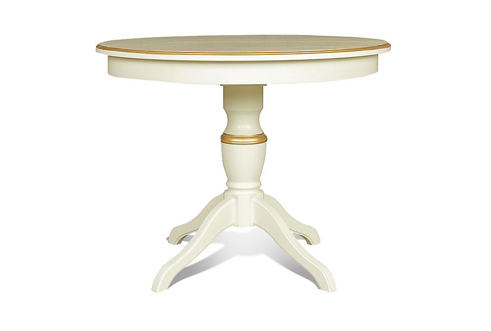 Стол обеденный "Верди Люкс 11/1"; раскл.; слоновая кость