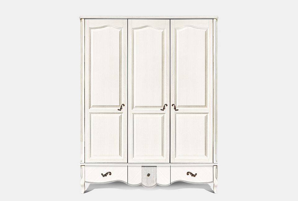 Шкаф для одежды "Катрин" фигурный 3-х дв. без зеркала; шато