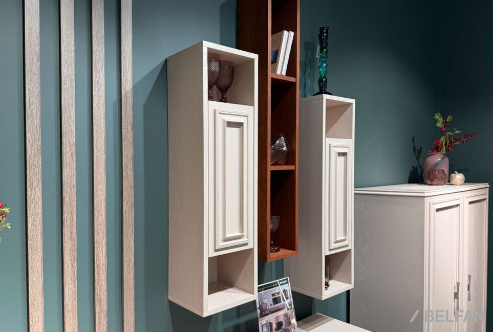 Шкаф настенный "Сакраменто" (левый) массив и шпон дуба, МДФ 6