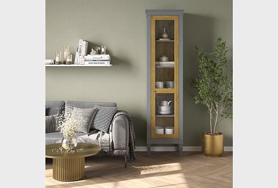 Витрина "Ольса-С" 100 (правый) массив сосны 5