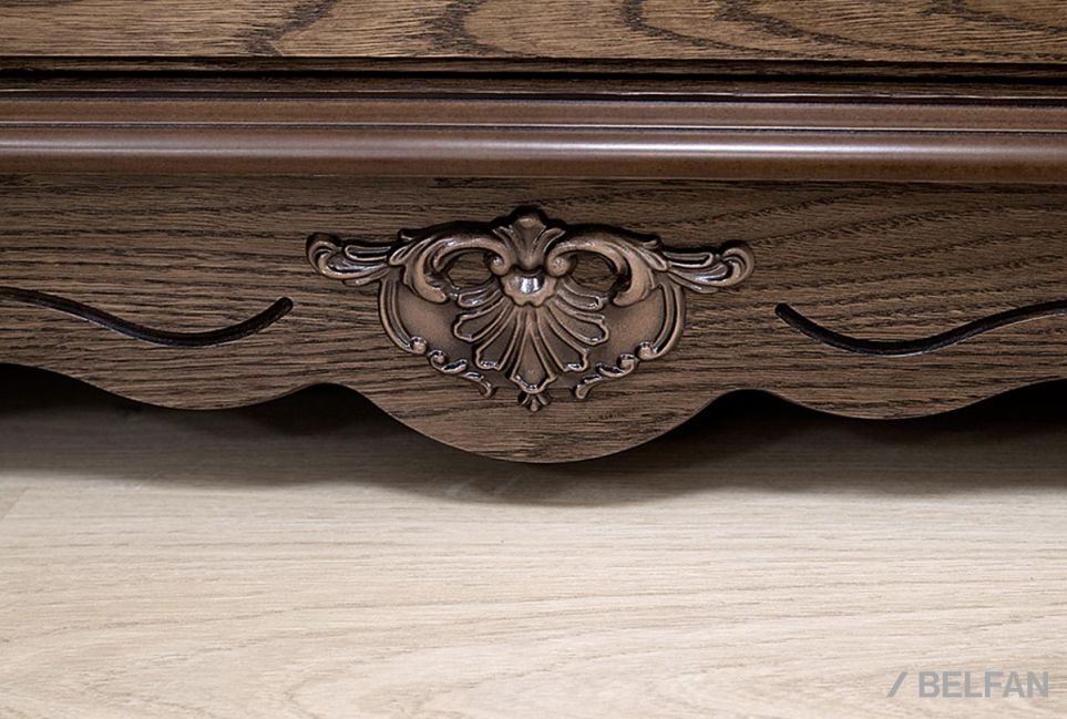 Тумба под ТВ "Алези 3" массив и шпон дуба 2