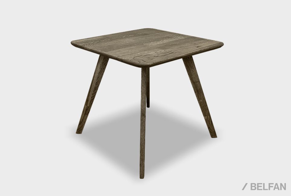 Стол журнальный "Арт" квадратный 262 массив дуба 1