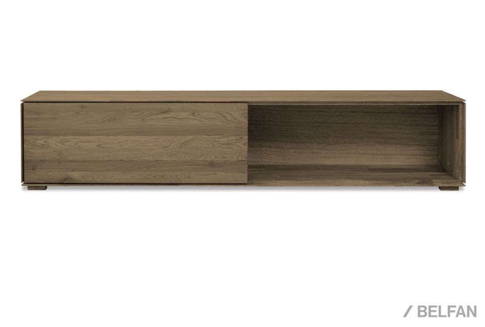 Тумба под ТВ "Гринвуд" массив дуба 1