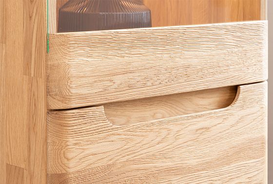 Витрина 1-но дверная "Бремен" (правая) массив дуба 8