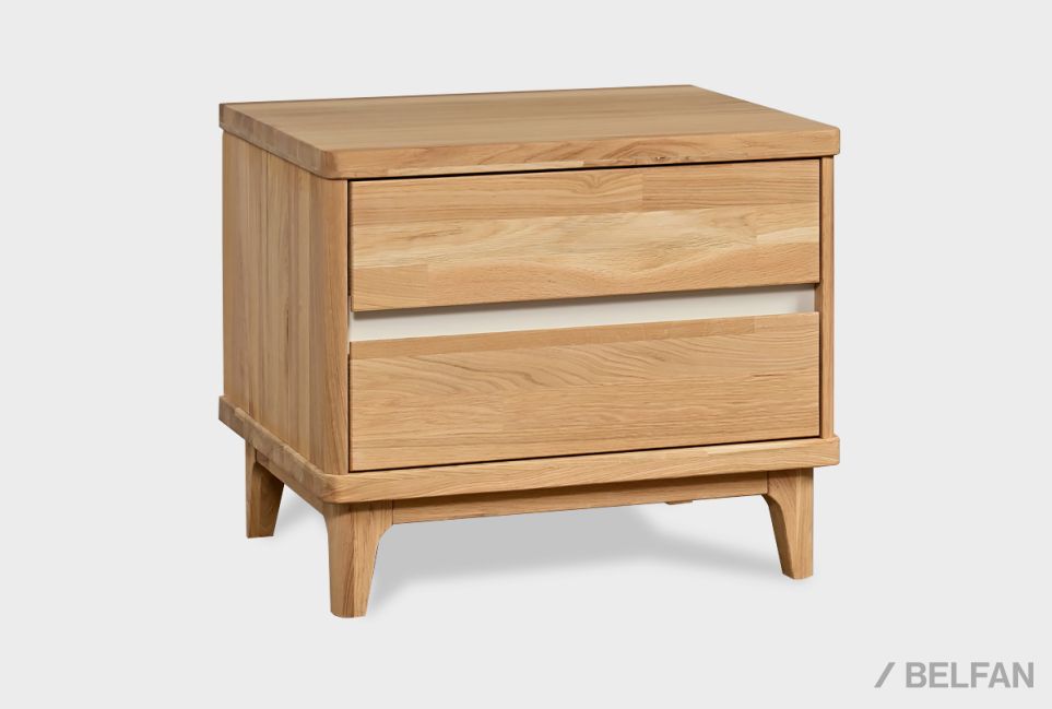 Тумба прикроватная "Уоллстрит" массив дуба, МДФ 1