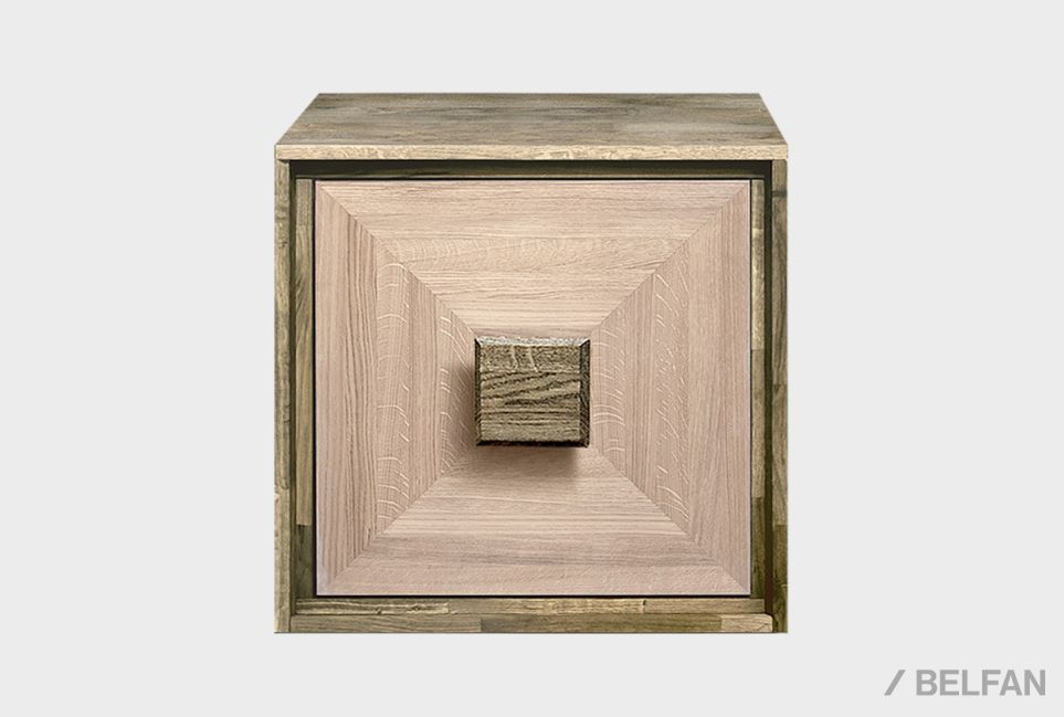 Модуль для стеллажей открытых 1-но дв. "Cube Design" массив дуба 2