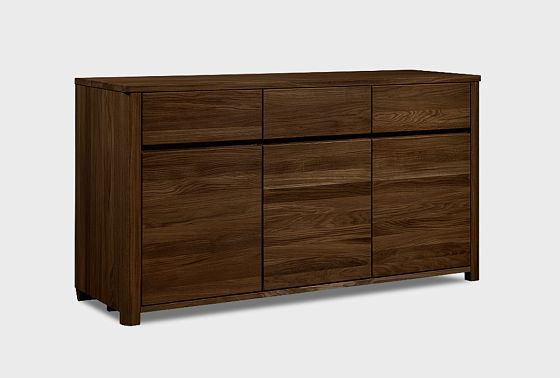 Тумба 3-х дверная "Норд" массив дуба 2