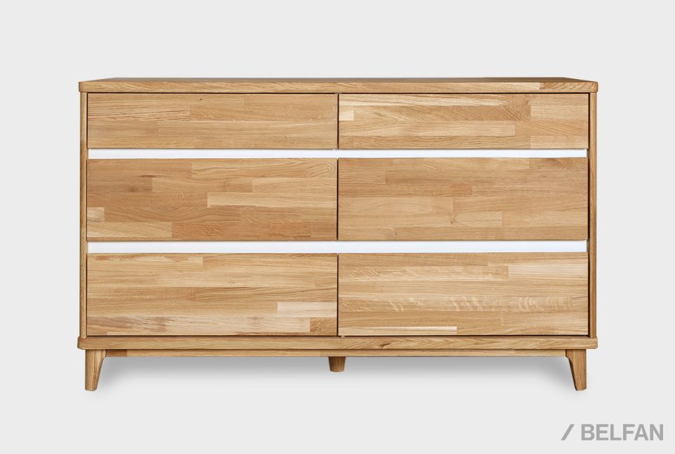 Комод "Уоллстрит" 6 массив дуба, МДФ 2
