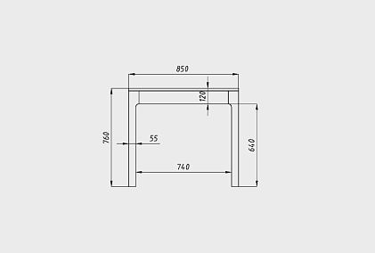 Стол обеденный "Норд" (раскладной)